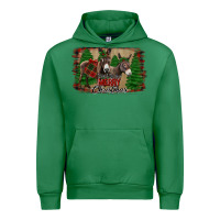 Emerald donkey christmas Urban Hoodie - Jasminsmagicworld