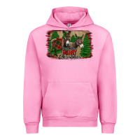 Fuchsia Pink donkey christmas Urban Hoodie - Jasminsmagicworld