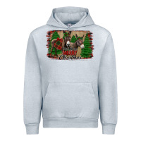 Heather Grey donkey christmas Urban Hoodie - Jasminsmagicworld