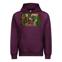 Mauve Wine donkey christmas Urban Hoodie - Jasminsmagicworld