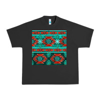 Pigment Black native american aztec seamless pattern 4 Urban Heavy Tee - BundleAndBundleShop