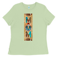 Matcha american football with leopard pen wraps Ladies Tee - BundleAndBundleShop