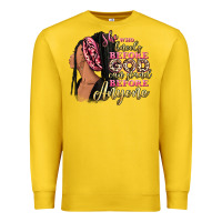 Lemon She who kneels before god can stand before anyone Premium Sweatshirt - RanaPortraitStore