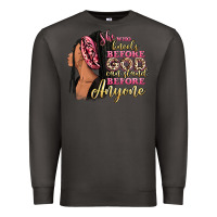 Smoke She who kneels before god can stand before anyone Premium Sweatshirt - RanaPortraitStore