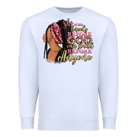 She Who Kneels Before God Can Stand Before Anyone Premium Sweatshirt | Teevron