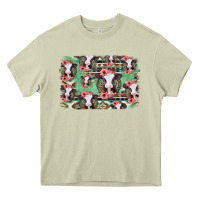 Mossy baby cow floral aztec background Heavy Core Tee - Jasminsmagicworld