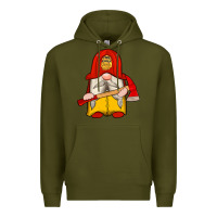 Army Green firefighter gnomes Premium Hoodie - Artiststas
