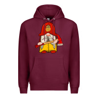 Burgundy firefighter gnomes Premium Hoodie - Artiststas