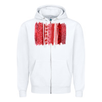 White valentine's day Zipper Hoodie - RanaPortraitStore