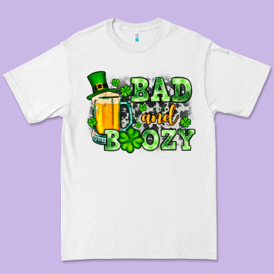 St. Patrick's Bad And Boozy Premium Tee Designed By Oliviacreatesart