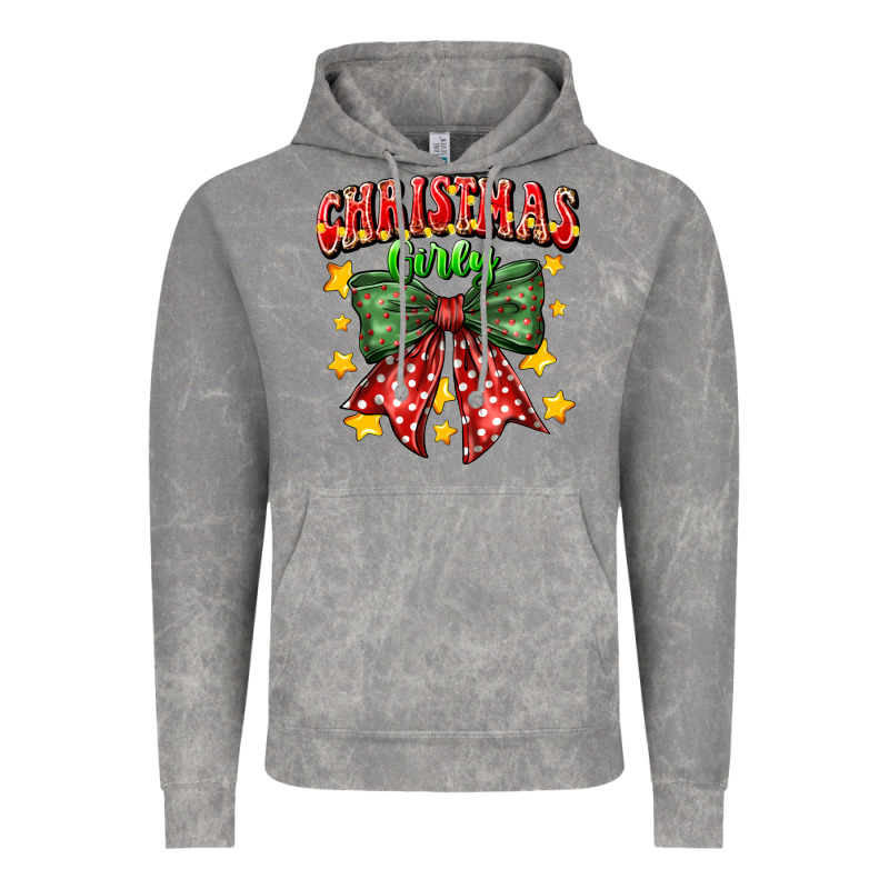 Festive Holiday Bow Design Vintage Hoodie by CowhideDigitalArt | Teevron