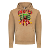 Vintage Camel festive holiday bow design Vintage Hoodie - CowhideDigitalArt