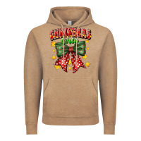 Vintage Coffee festive holiday bow design Vintage Hoodie - CowhideDigitalArt