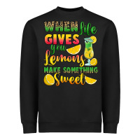 Black when life gives you lemons make something Heavyweight Sweatshirt - RanaPortraitStore