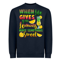 Navy when life gives you lemons make something Heavyweight Sweatshirt - RanaPortraitStore