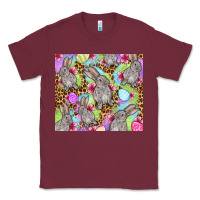 Burgundy Easter bunnys eggs Classic Tee - OliviaCreatesArt