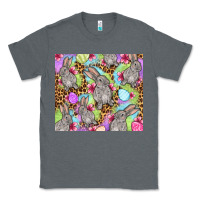 Charcoal Heather Easter bunnys eggs Classic Tee - OliviaCreatesArt
