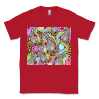 Red Easter bunnys eggs Classic Tee - OliviaCreatesArt