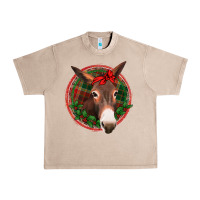 French Oak Christmas donkey with bandana Urban Heavy Tee - Jasminsmagicworld