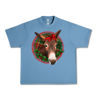 Pebble Blue Christmas donkey with bandana Urban Heavy Tee - Jasminsmagicworld