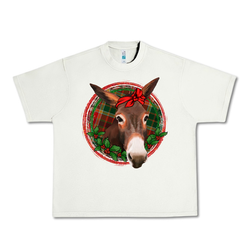 Christmas Donkey With Bandana Urban Heavy Tee by Jasminsmagicworld | Teevron