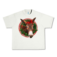 Pistachio Christmas donkey with bandana Urban Heavy Tee - Jasminsmagicworld