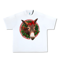 White Christmas donkey with bandana Urban Heavy Tee - Jasminsmagicworld