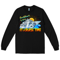 Black Countdown Is Over It's Cruise Time Long Sleeve Tee - CowhideDigitalArt