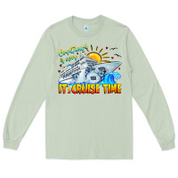 Matcha Countdown Is Over It's Cruise Time Long Sleeve Tee - CowhideDigitalArt