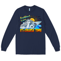 Navy Countdown Is Over It's Cruise Time Long Sleeve Tee - CowhideDigitalArt