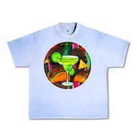 Grape Ice hispanic heritage month round earrings 2 Urban Heavy Tee - BundleAndBundleShop