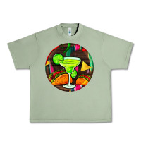 Oil Green hispanic heritage month round earrings 2 Urban Heavy Tee - BundleAndBundleShop