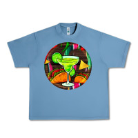 Pebble Blue hispanic heritage month round earrings 2 Urban Heavy Tee - BundleAndBundleShop