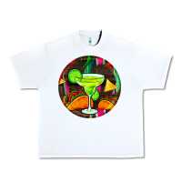 White hispanic heritage month round earrings 2 Urban Heavy Tee - BundleAndBundleShop