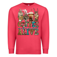 Cardinal coffee makes me feel alive skeleton coffee cups Premium Sweatshirt - Jasminsmagicworld