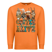 Carrot coffee makes me feel alive skeleton coffee cups Premium Sweatshirt - Jasminsmagicworld