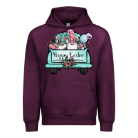 Mauve Wine easter gnomes truck Urban Hoodie - Jasminsmagicworld