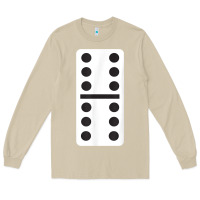 Mushroom double six dominoes tshirt halloween costume 6 6 domino game t shirt Long Sleeve Tee - baoMotion