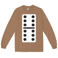Toasted Coconut double six dominoes tshirt halloween costume 6 6 domino game t shirt Long Sleeve Tee - baoMotion