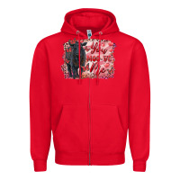 Red you moo ve  me black angus Zipper Hoodie - RanaPortraitStore
