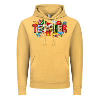 Vintage Mustard Christmas teacher Vintage Hoodie - CowhideDigitalArt