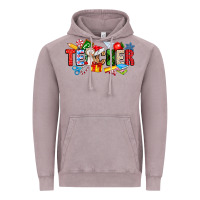 Vintage Zinc Christmas teacher Vintage Hoodie - CowhideDigitalArt