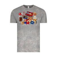 Cloud Rock postal worker coffee cups Vintage Tee - FaDigitalArtStudio