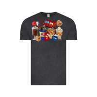 Vintage Black postal worker coffee cups Vintage Tee - FaDigitalArtStudio