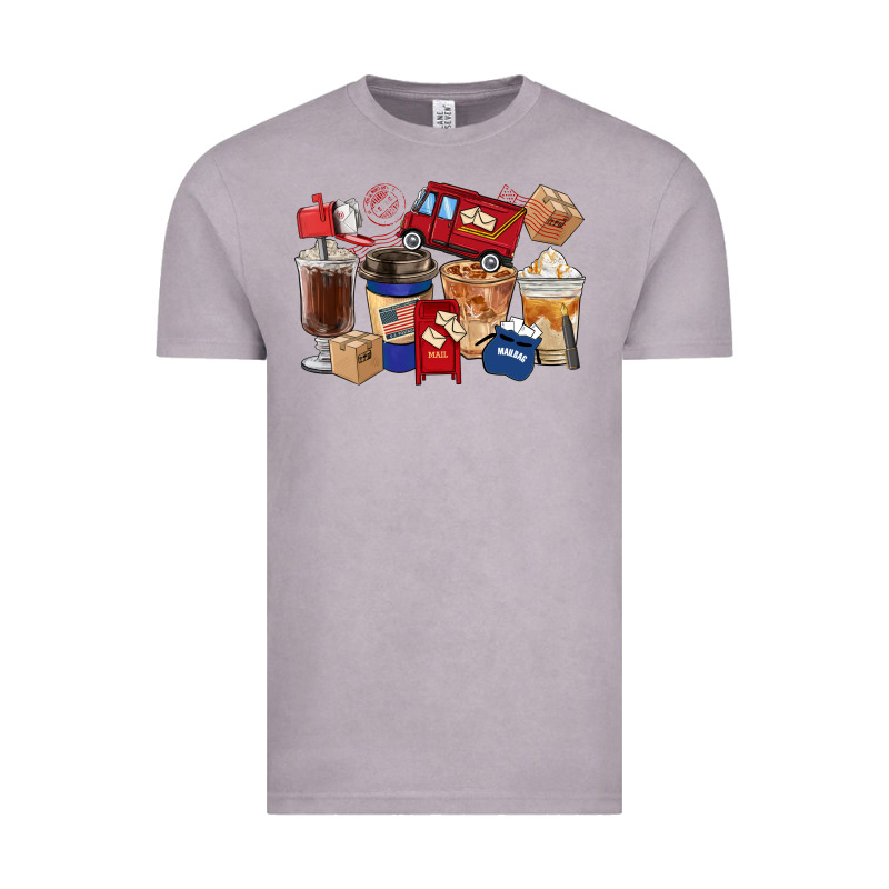 Postal Worker Coffee Cups Vintage Tee by FaDigitalArtStudio | Teevron