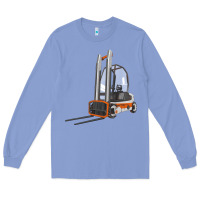 Colony Blue Forklift Long Sleeve Tee - LillyAllenDesigns