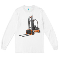 White Forklift Long Sleeve Tee - LillyAllenDesigns