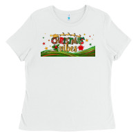 White christmas vibes libbey glass Ladies Tee - BundleAndBundleShop