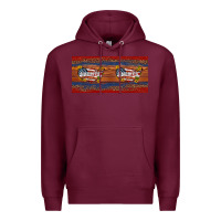 Burgundy usa map 15oz mug Premium Hoodie - Artiststas