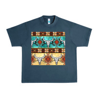 Midnight Navy native american aztec seamless pattern 3 Urban Heavy Tee - BundleAndBundleShop